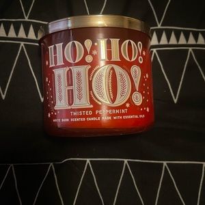 Twisted peppermint candle